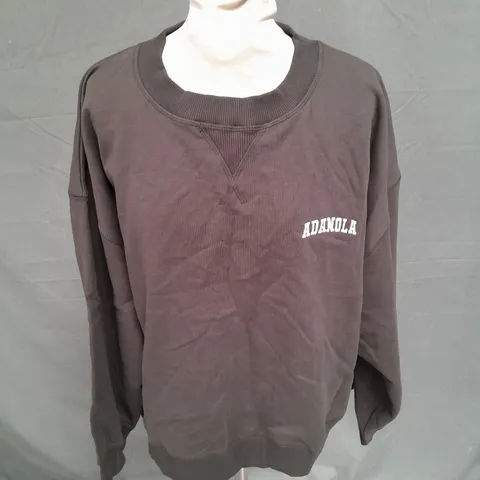 ADANOLA SWEATER IN CHARCOAL SIZE M