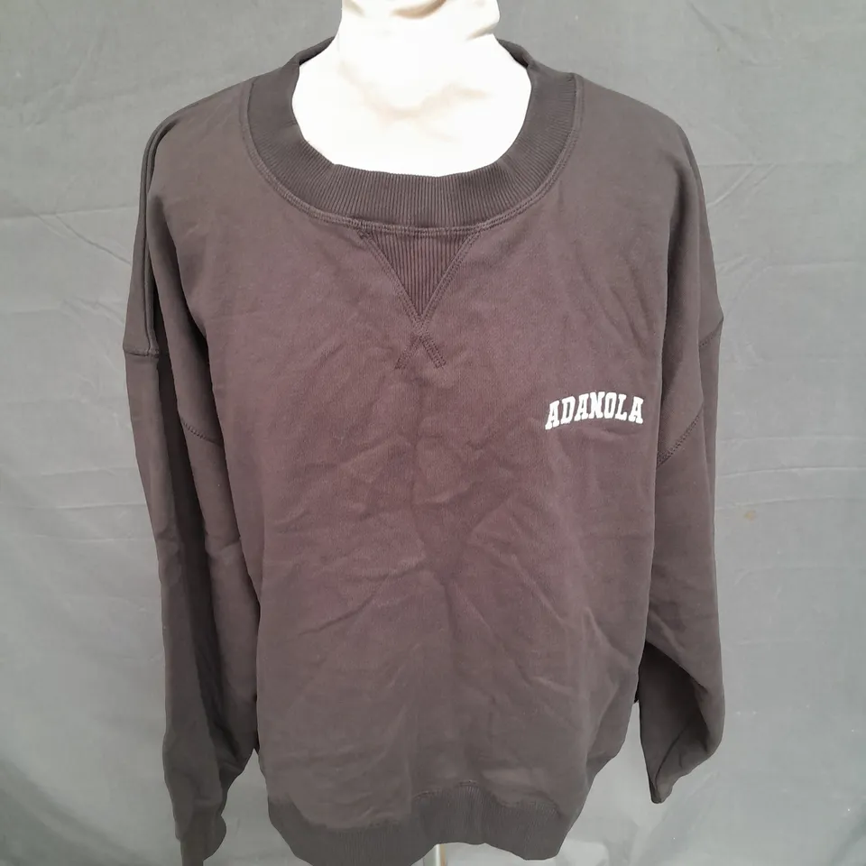 ADANOLA SWEATER IN CHARCOAL SIZE M