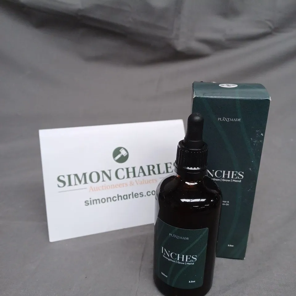 PLANTMADE: INCHES (100ML) - UNISEX 100% NATURAL, AYURVEDIC HERB-INFUSED GROWTH OIL