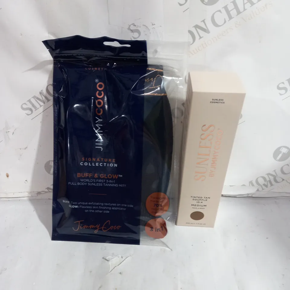 SUNLESS BY JIMMY COCO TAN SOUFFLE WITH BUFF & GLOW MITT