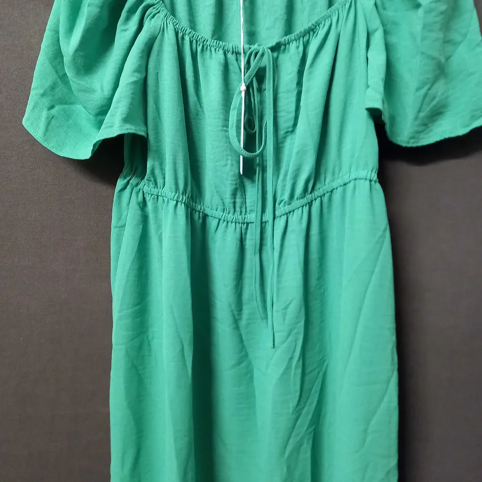 MAISON DE NIMES GYPSEY DRESS IN GREEN - MEDIUM