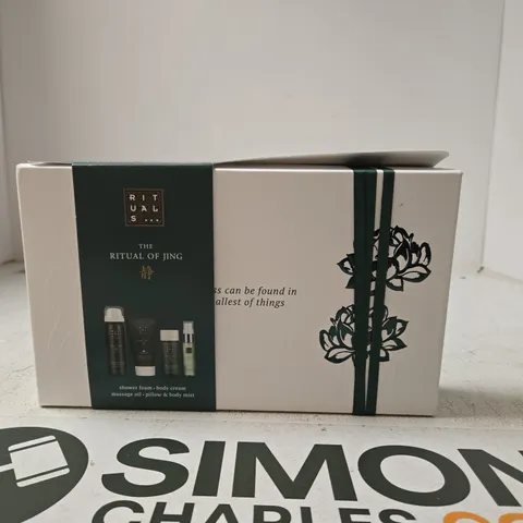 RITUALS THE RITUAL OF JING 4-PIECE GIFT SET – SHOWER GEL, WHIPPED BODY CREAM, SILKY MASSAGE OIL & BODY MIST