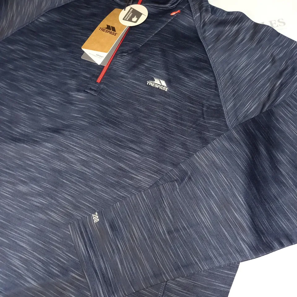 MENS TRESPASS 1/4 ZIP FUNNEL SHIRT SIZE XL