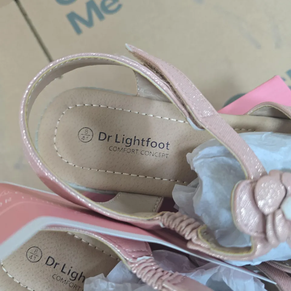 DR LIGHTFOOT KIDS' PINK FLORAL SANDALS UK 8 – COMFORT CONCEPT (BOXED)