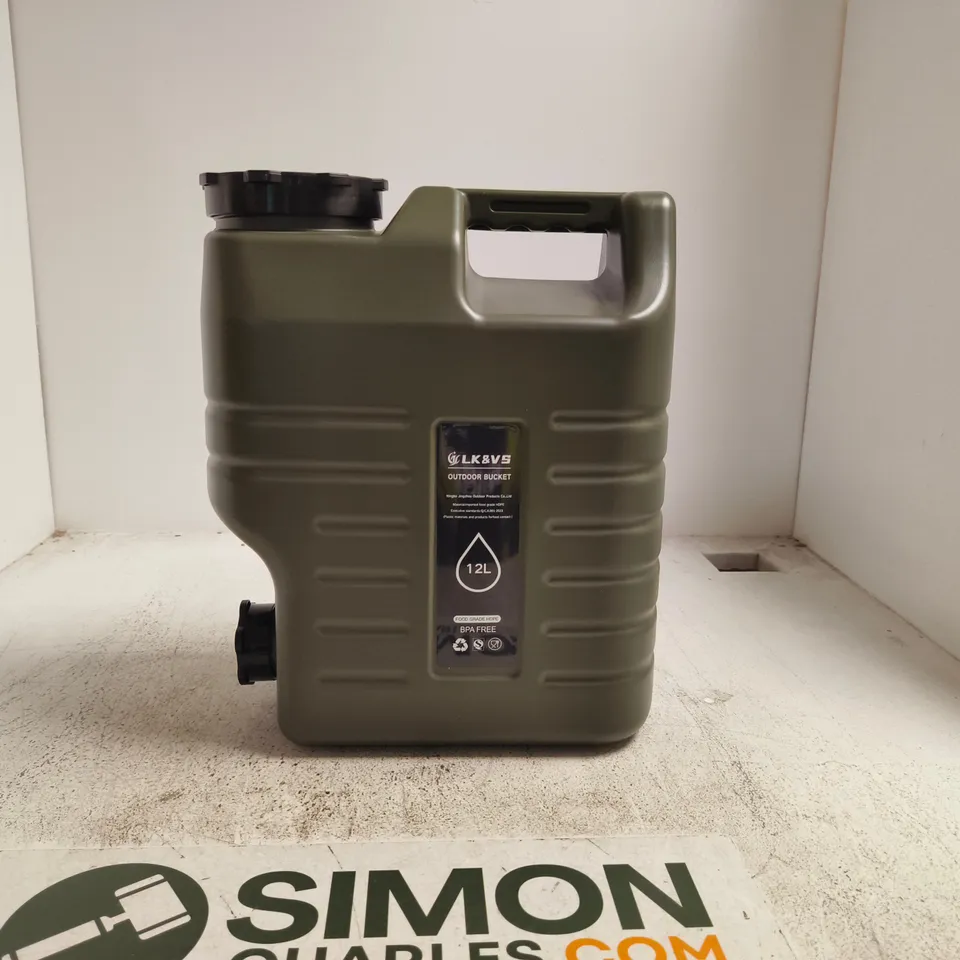 LK & VS OUTRDOOR BUCKET 12L GREEN BOXED