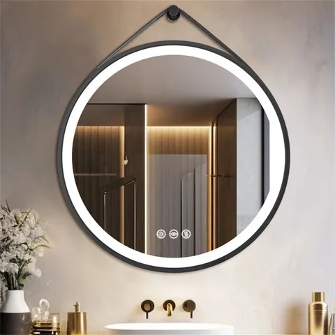 BOXED DARITA ALUMINIUM ROUND LED MIRROR