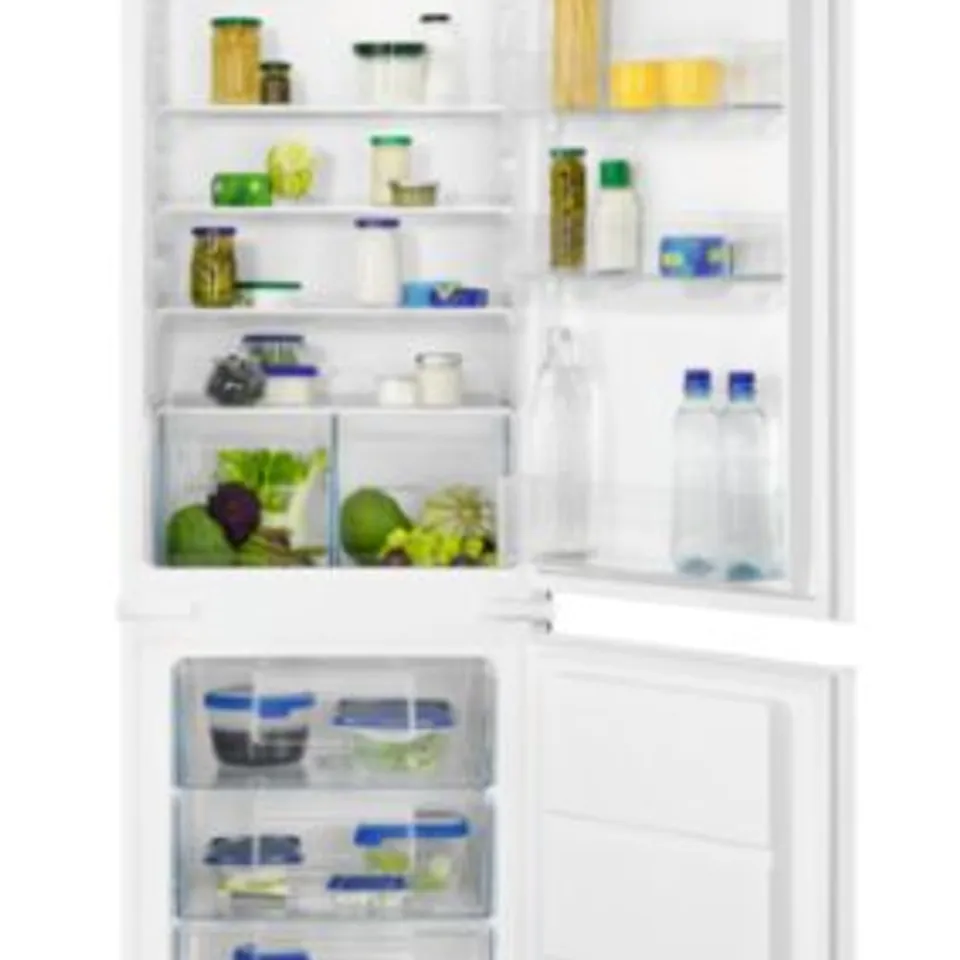 ZANUSSI SERIES 40 LOW FROST INTEGRATED 70/30 FRIDGE FREEZER Model ZNLN18FS1 RRP £517