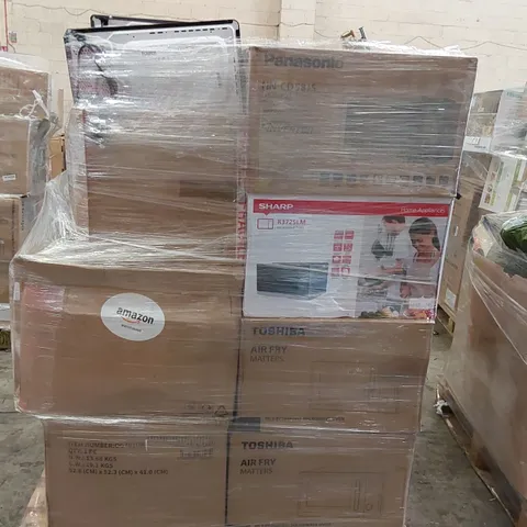 PALLET OF APPROXIMATELY UNPROCESSED RAW RETURN MICROWAVE OVENS TO INCLUDE;
