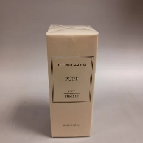 BOXED AND SEALED FEDERICO MAHORA PURE FEMME EAU DE PARFUM 50ML