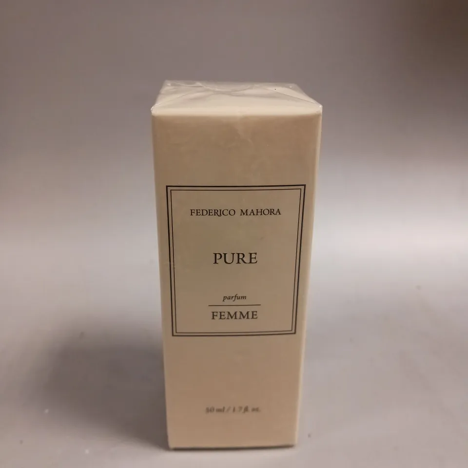 BOXED AND SEALED FEDERICO MAHORA PURE FEMME EAU DE PARFUM 50ML