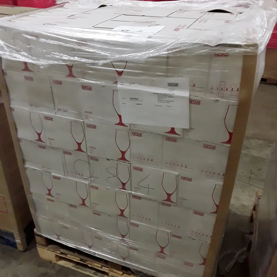 PALLET OF APPROXIMATELY 210 BOXES CONTAINING 6 RASTAL AVIERO 300ML GOBLETS