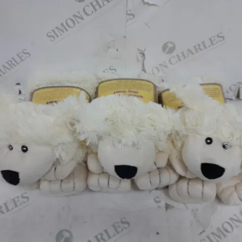 SET OF 3 WHEAT CUDDLE DOG SCARF - LAVENDER