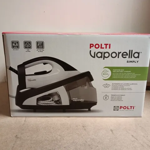 BOXED POLTI VAPORELLA SIMPLY STEAM CLEANER