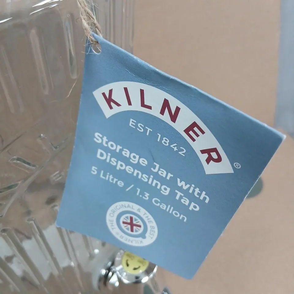 KILNER STORAGE JAR WITH DISPENSING TAP – 5 LITRE