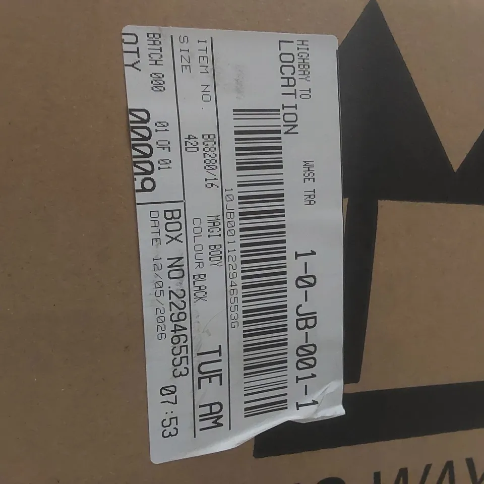 BOX CONTAINING APPROXIMATELY 9x BRAND NEW MAGISCULPT BLACK BODYSUITS - SIZE 16