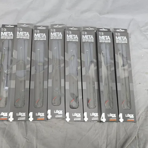LOT OF 9 META TERMINAL TACKLE ALL-IN-1 RIG LEAD CUP TUBING RIG