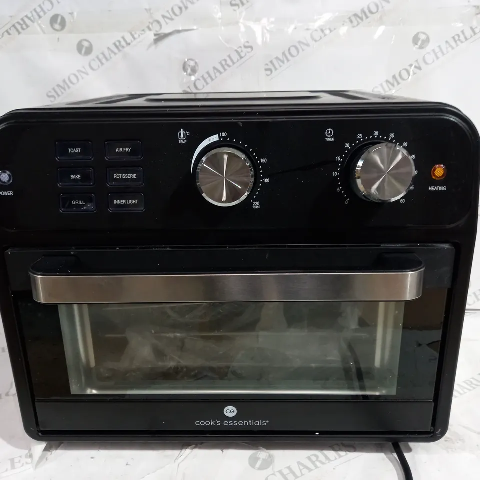 COOK'S ESSENTIAL 21-LITRE AIRFRYER OVEN IN BLACK