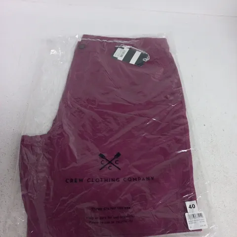 CREW CLOTHING BERMUDA CHINO STRETCH SHORTS – MULBERRY, UK 40