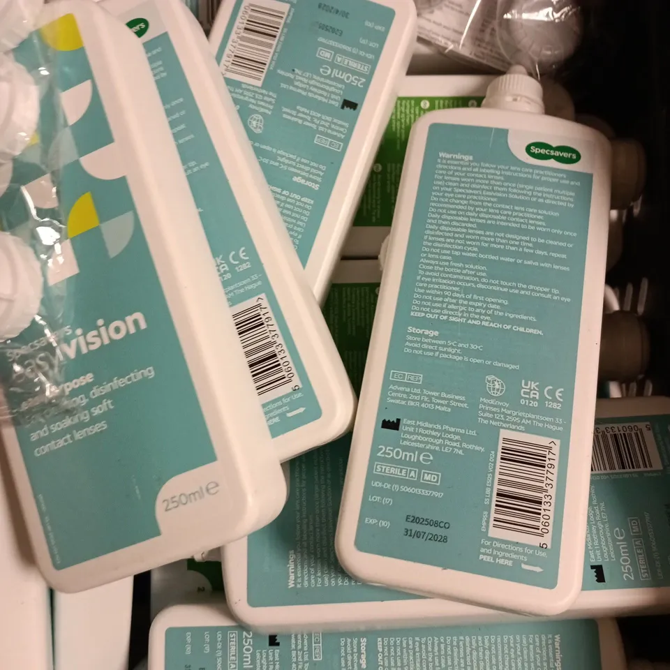 APPROXIMATELY 20 ASSORTED CONTACT LENS SOLUTION PRODUCTS - COLLECTION ONLY 