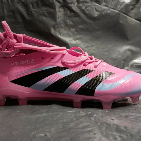 PAIR OF ADIDAS PREDATOR FOOTBALL BOOTS IN PINK SIZE UK 8