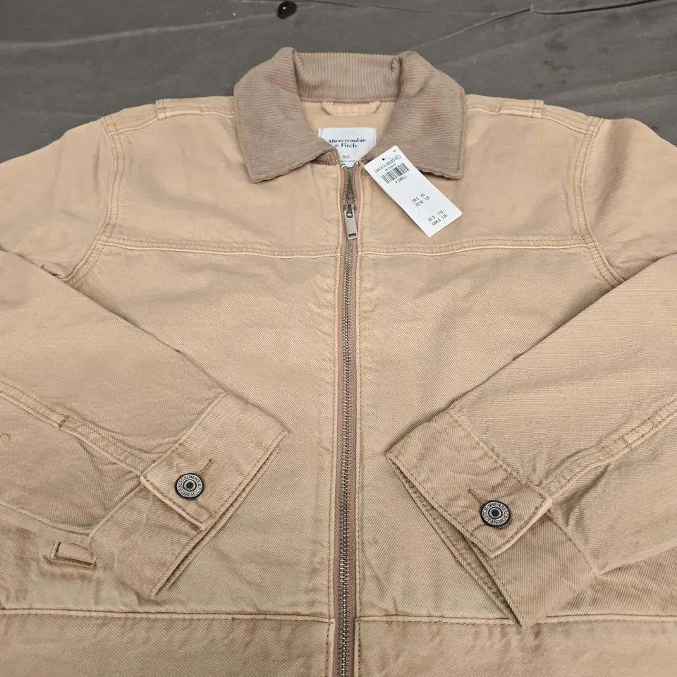 ABERCROMBIE AND FITCH FULL ZIP JACKET - SIZE XS