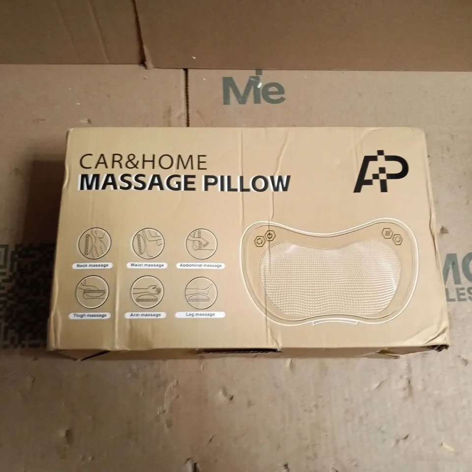 BOXED CAR & HOME MASSAGE PILLOW – BLACK