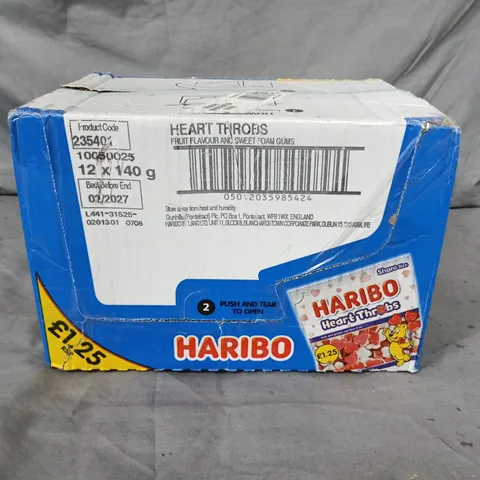 HARIBO HEART THROBS MULTI-PACK - 12X140G