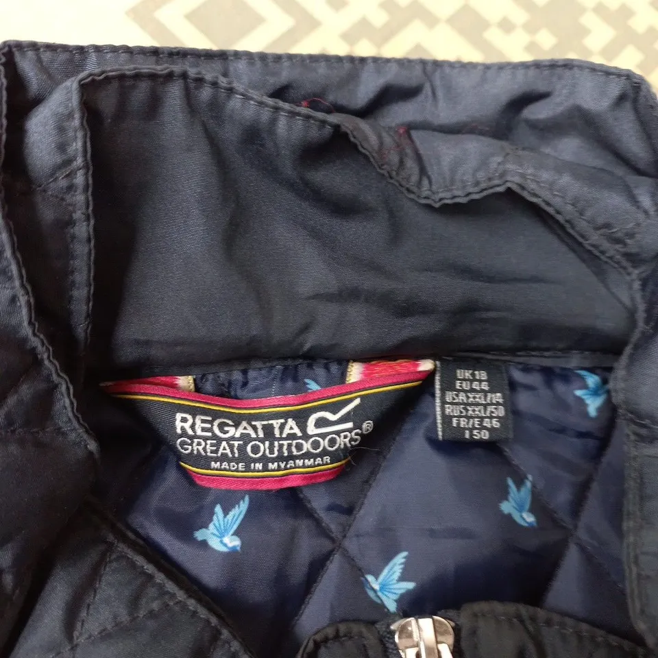 REGATTA GREAT OUTDOORS NAVY QUILTED GILET UK 18 (EU 46)