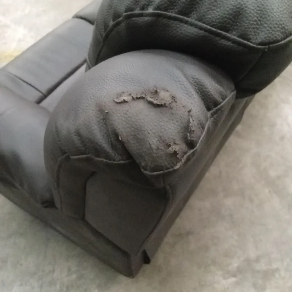 ROTHBURY LUXURY FAUX LEATHER HIGH BACK 3 SEATER MANUAL RECLINER SOFA RRP £729