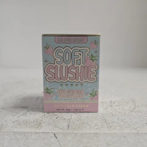 BOXED AND SEALED BAD BITCH ENERGY SOFT SLUSHIE STRAWBERRY SNOWFLAKE SOFT FACE CREAM 30G