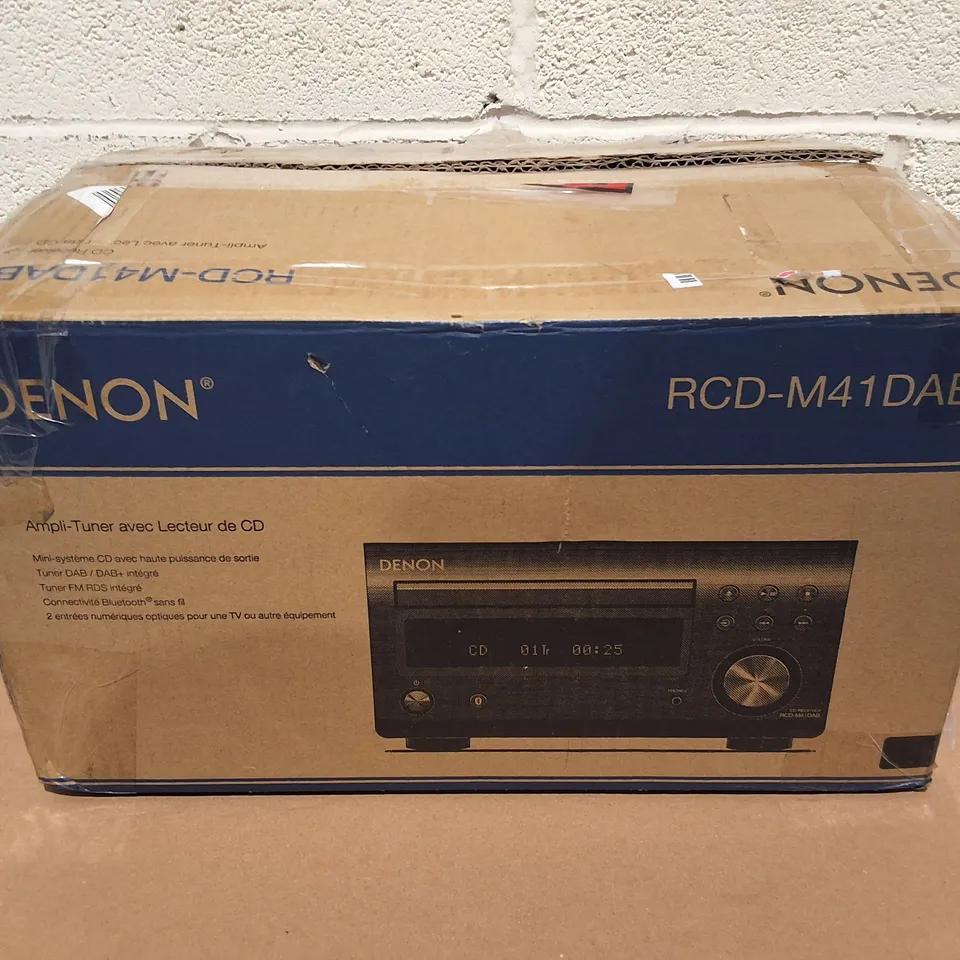 DENON CD RECEIVER IN BLACK - RCD-M41DAB