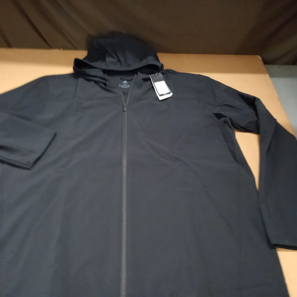 ADIDAS PRIMEGREEN ZIP THROUGH JACKET IN BLACK - XL