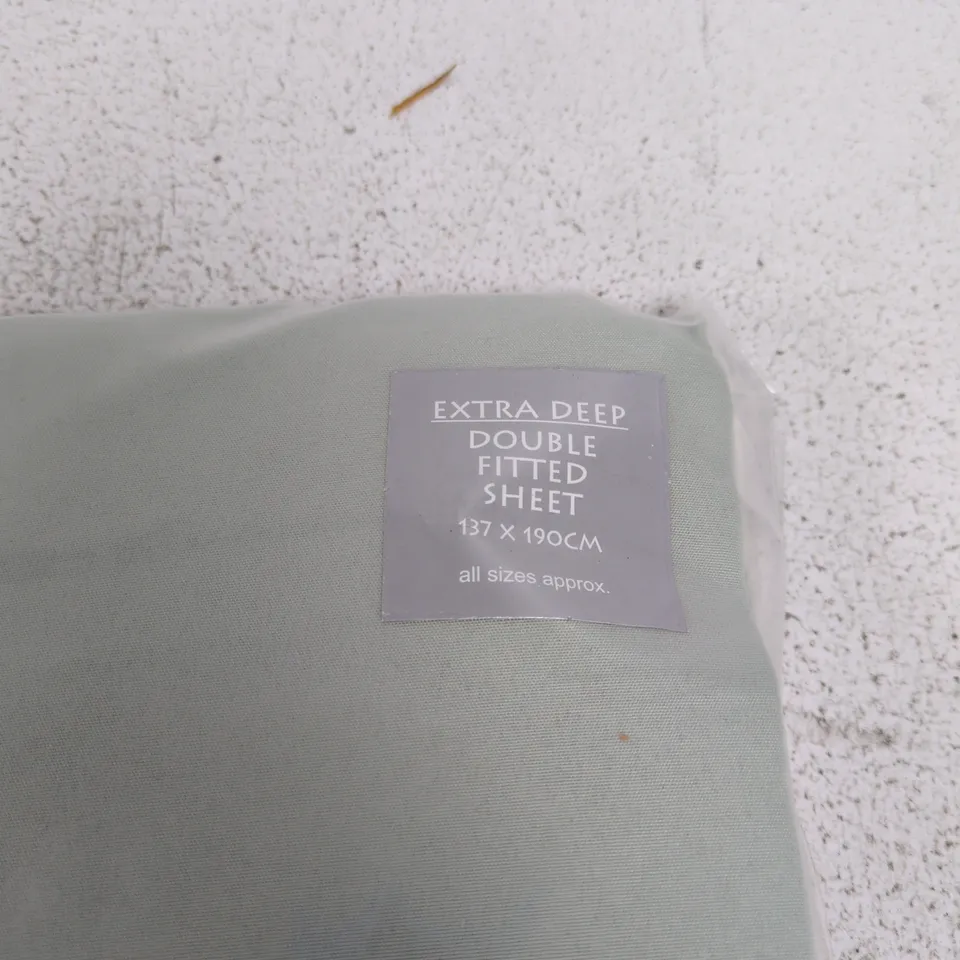 4B TEX EXTRA DEEP DOUBLE FITTED SHEET 137 X 190CM