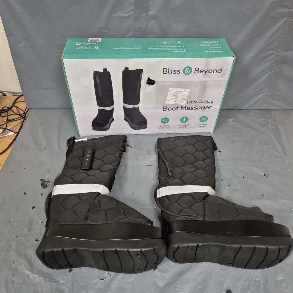 BLISS & BEYOND PORTABLE AIRBAG BOOT MASSAGER
