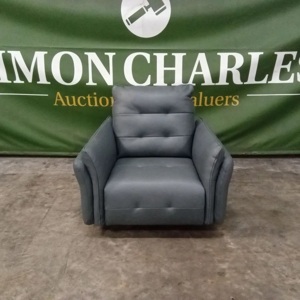 QUALITY DESIGNER ITALIAN MADE BOLZANO ELECTRIC RECLINER LEATHER ARMCHAIR