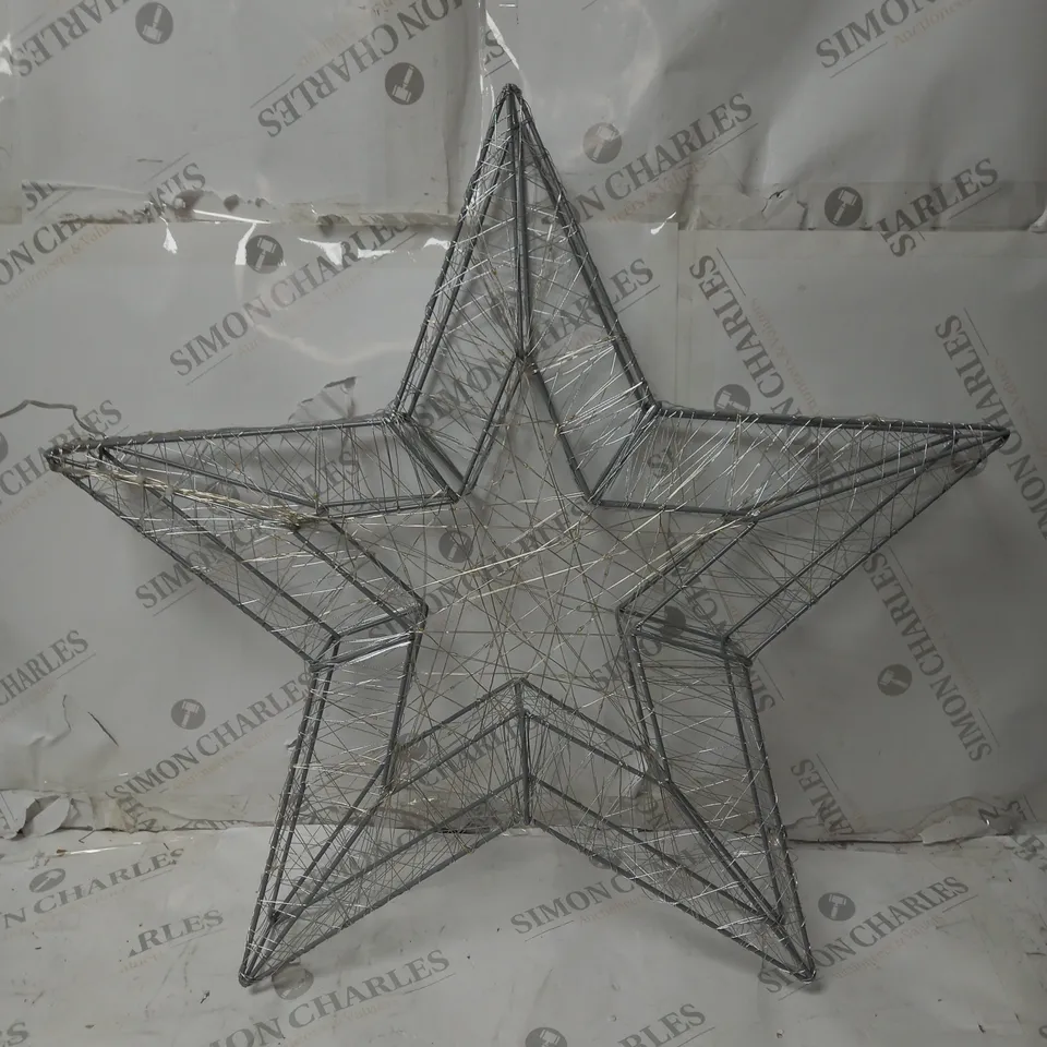 JOHN LEWIS 58CM STAR LIGHT ICE & PURE WHITE LED 