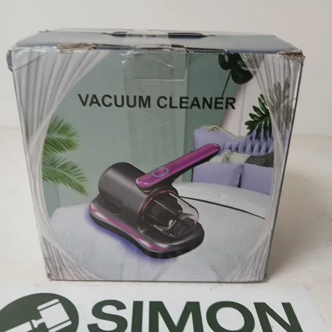 HANDHELD VACUUM CLEANER WITH PINK ACCENT – BOXED