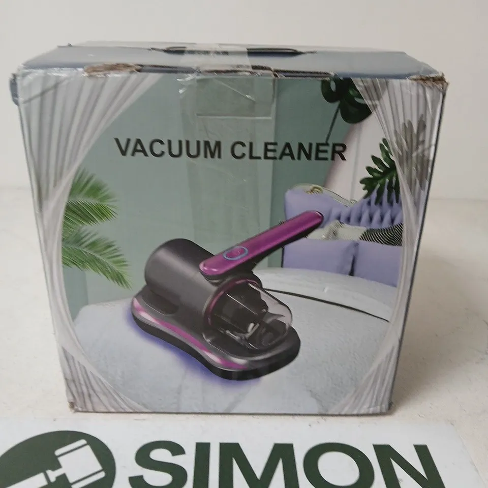 HANDHELD VACUUM CLEANER WITH PINK ACCENT – BOXED