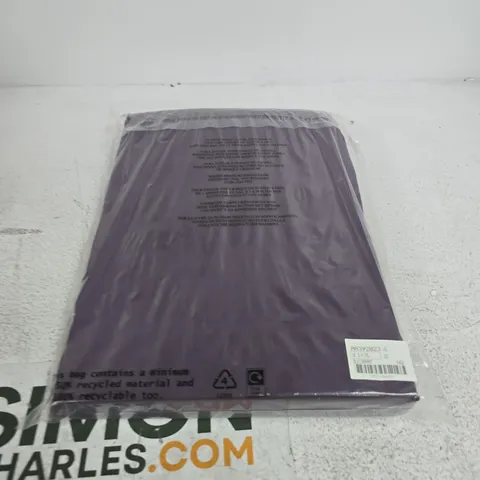 PURPLE KING SIZE DUVET COVER SET