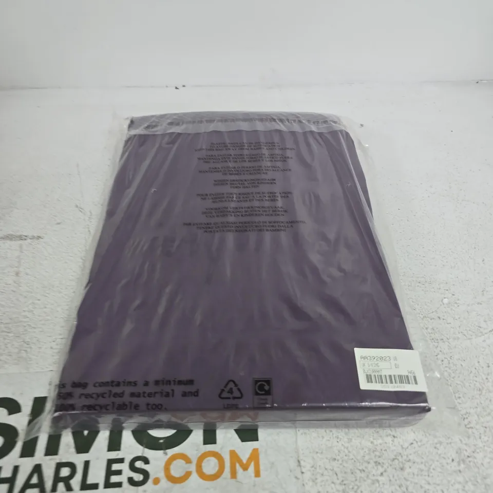 PURPLE KING SIZE DUVET COVER SET