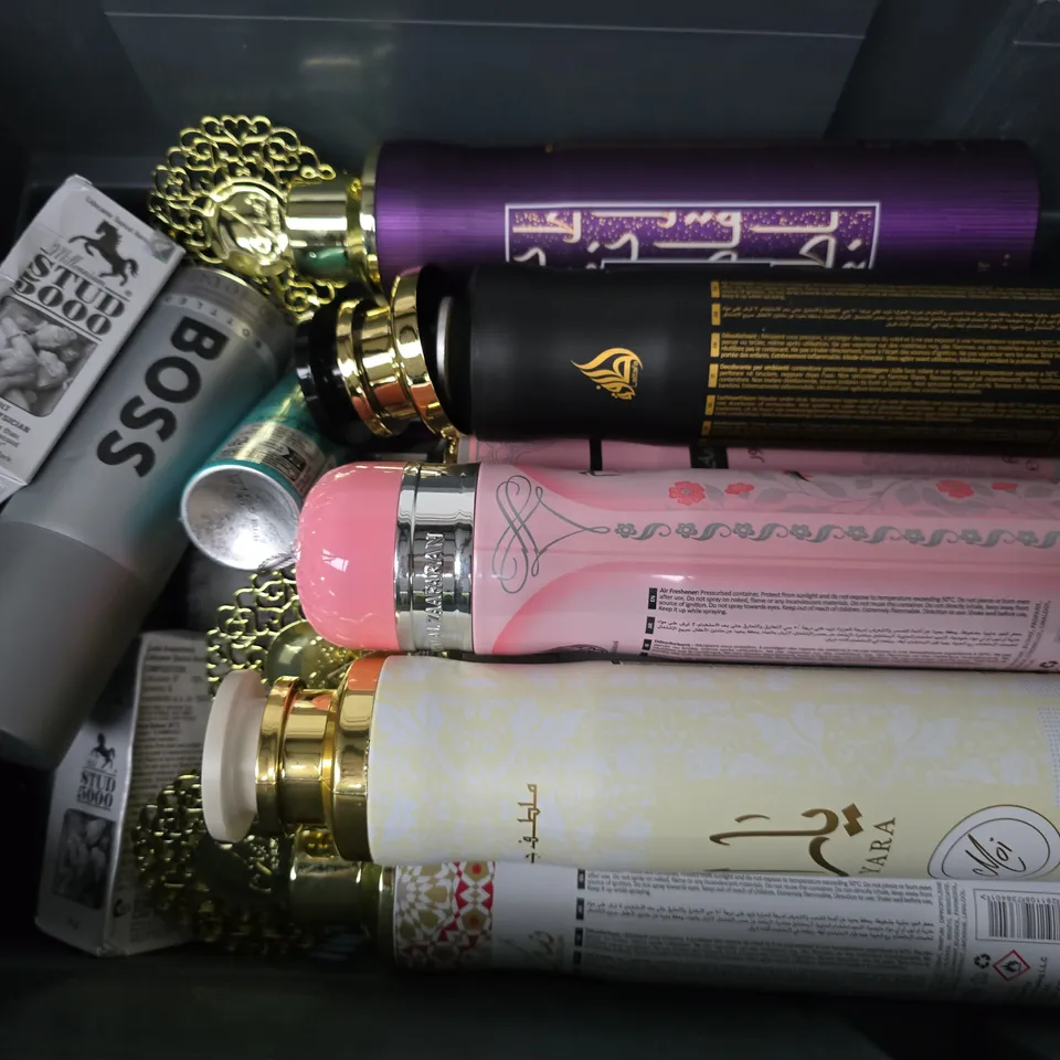 APPROXIMATELY 15 ASSORTED AEROSOLS TO INCLUDE BOSS BOTTLED SPRAY, ACF-50, BED HEAD HARD HEAD, ETC - COLLECTION ONLY