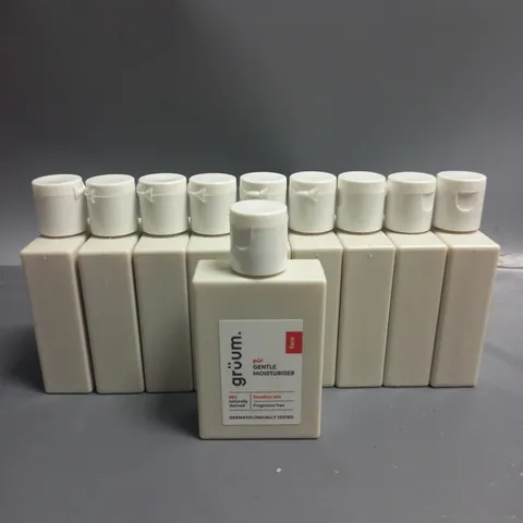 LOT OF 10 OF GRUUM GENTLE MOISTURISER SENSITIVE SKIN 50ML