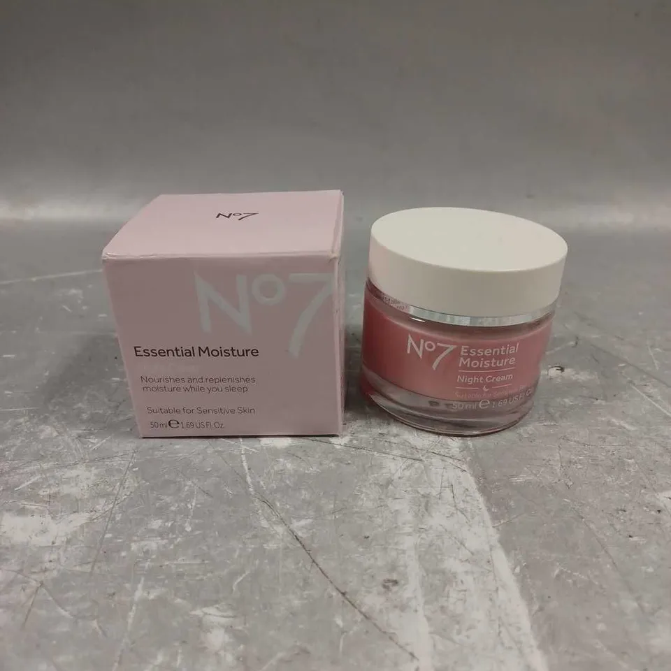 BOXED N07 ESSENTIAL MOISTURE NIGHT CREAM 50ML