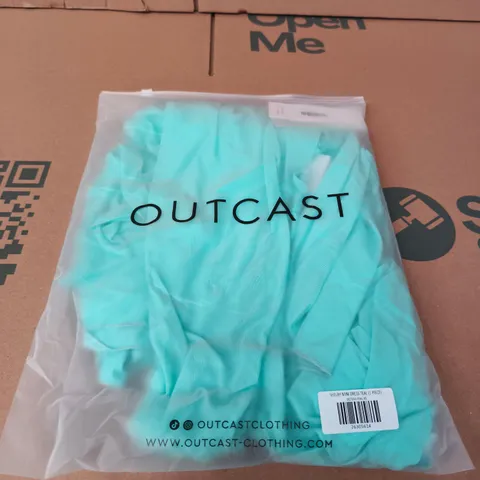 OUTCAST CLOTHING SHELBY MINI DRESS TEAL XS