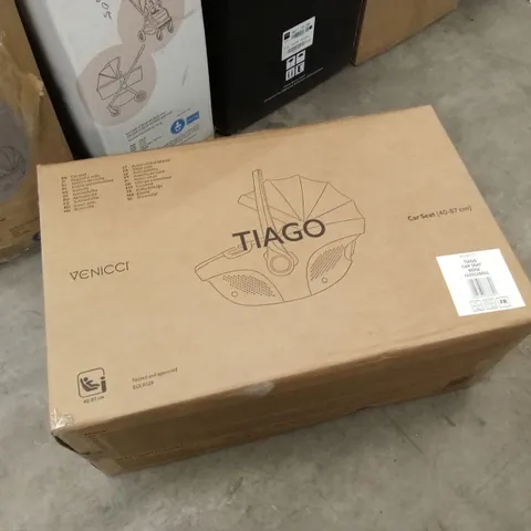 BOXED VENICCI TIAGO CAR SEAT - BEIGE 