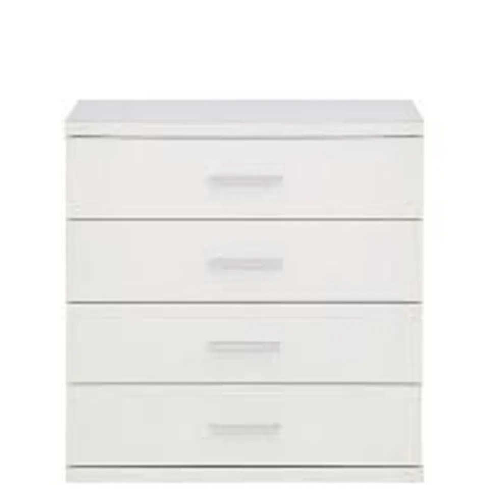 MONTANA 4 DRAWER CHEST- WHITE (1 BOX) RRP £119
