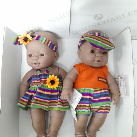 THE MAGIC TOY SHOP TWIN BABY DOLL SET