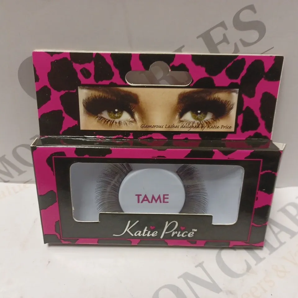 BOX OF APPROXIMATELY 24 PACKS OF KATIE PRICE GLAMOROUS DESIGN LASHES WILD, FIERCE AND TAME