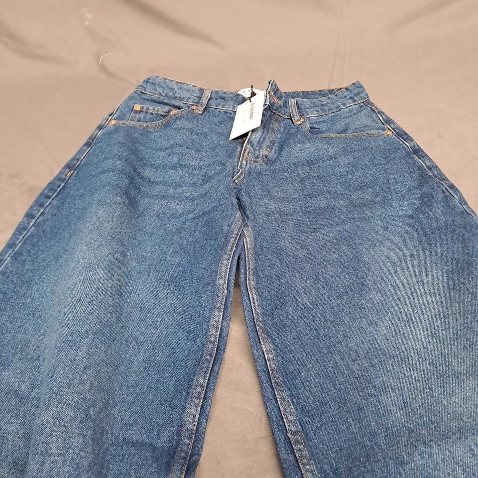 MOTEL DENIM LOW RISE ROOMY MID INDIGO BLUE JEANS - W26 L32