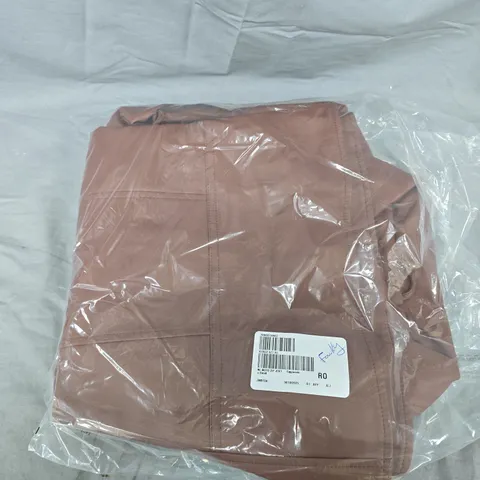 NINA LEONARD FAUX LEATHER MOTO ZIP JACKET - S